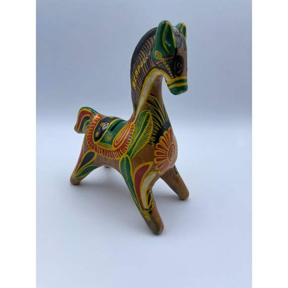Terracotta Horse Bank, Acapulco, Hand-Painted - Picture 2 of 10